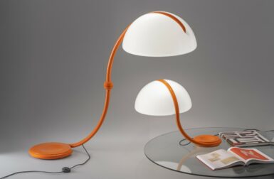 The Serpente Lamp Celebrates 60 Years in a Bold Shade of Orange