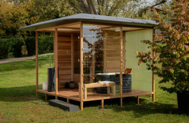 This Modular Sauna Embodies the Agility of Italian Brand Agape