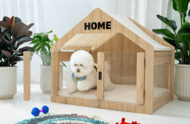 Say Goodbye to Wire Crates With the Chic Wooffy Dog House